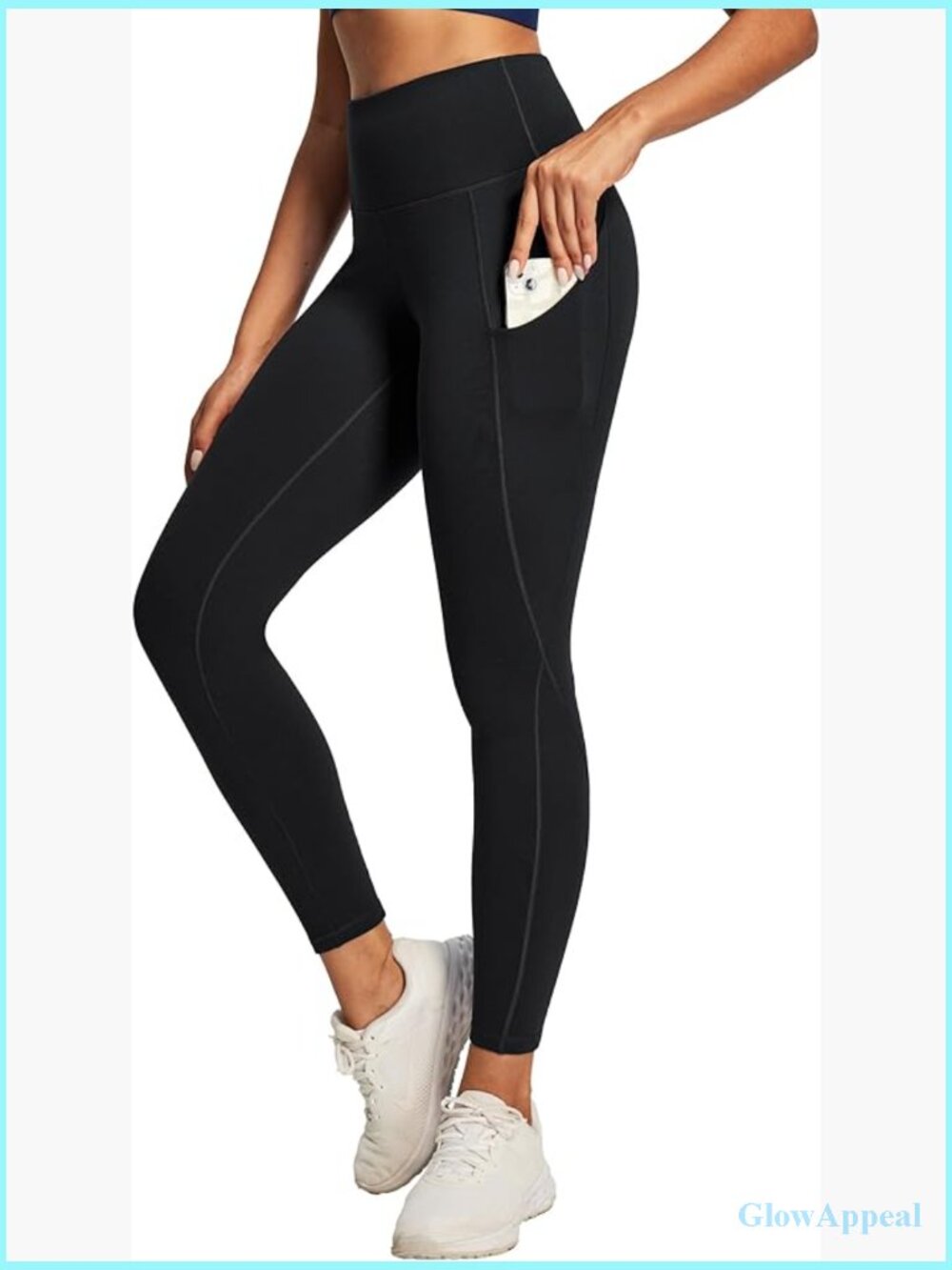 High Waisted Yoga Leggings with Pockets Tummy Control Workout Pants